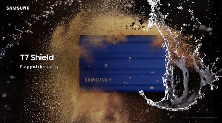 Samsung o'zining eng bardoshli portativ SSD-ni taqdim etdi. T7 Shield modeli 160 dollardan boshlanadi.