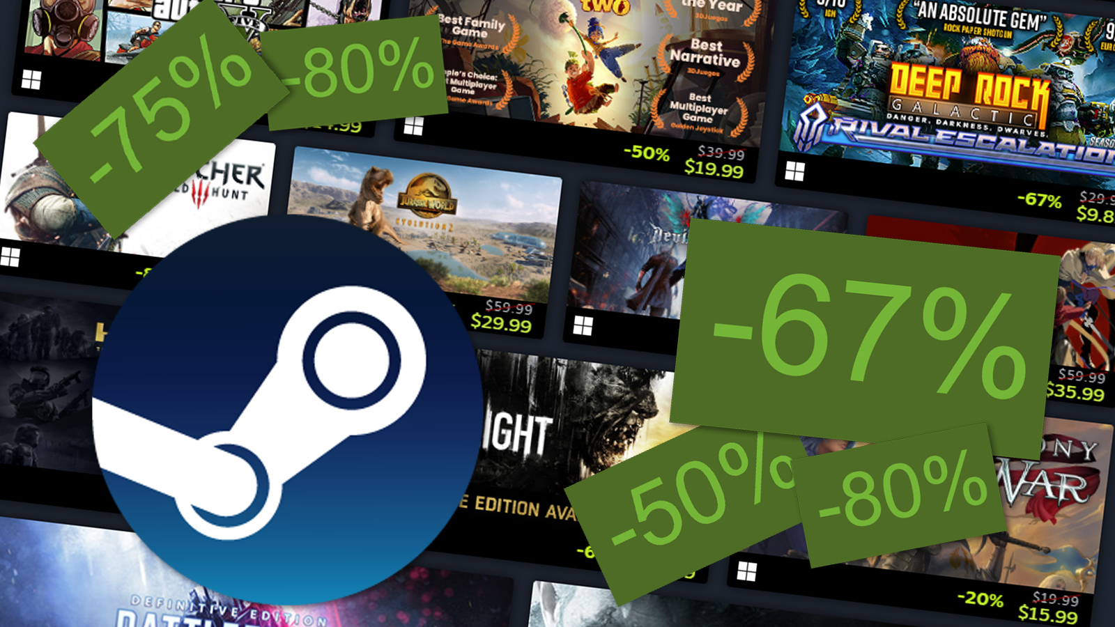 Steam-da katta chegirmalar e'lon qilindi: keng ko'lamli sotuv boshlandi
