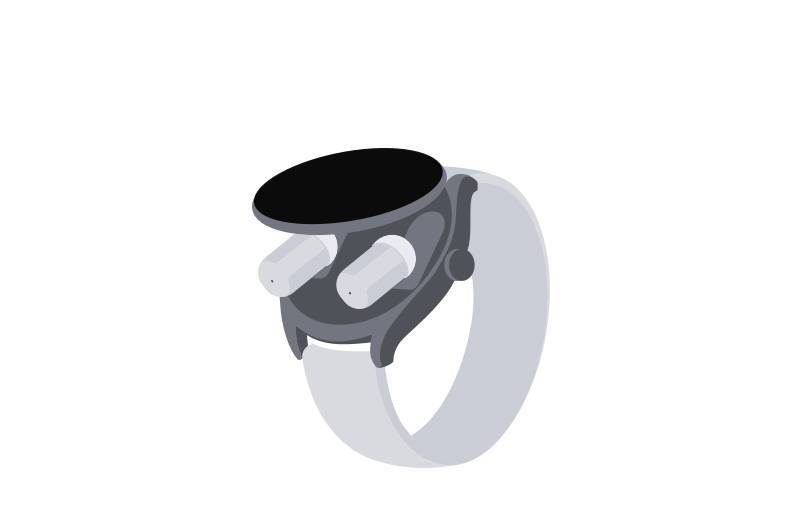 Huawei Watch Buds shunday ko‘rinishga ega: o‘rnatilgan simsiz minigarniturali “g‘alati” aqlli soat
